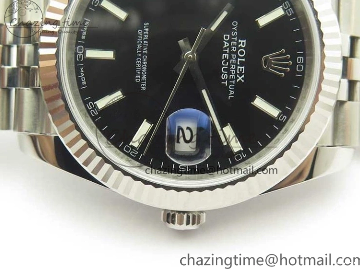 Black Markers Jubilee DateJust Edition on Best 41 REF Clone 126334 Bracelet 1:1 V2 A3235 SS Stick Dial 0927